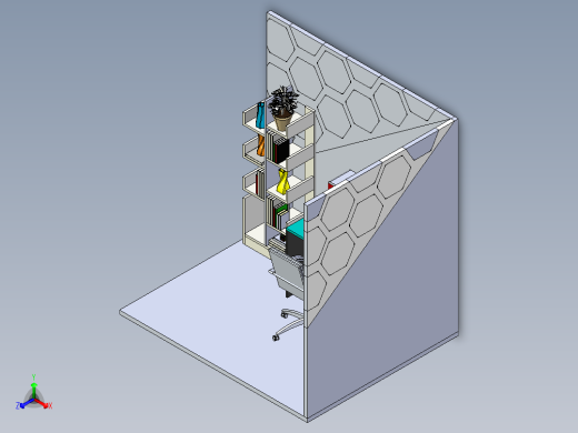 A2004557-可伸缩剪刀灯 - 2321正等轴测缩略图