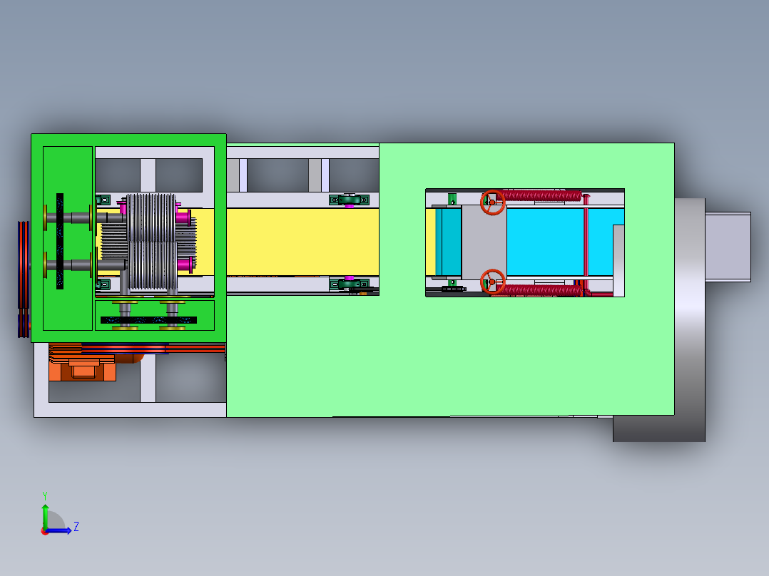 切丝系统左视图