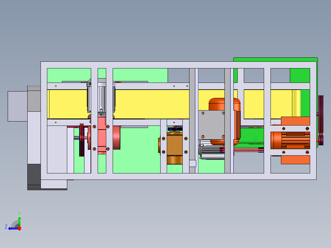 切丝系统右视图