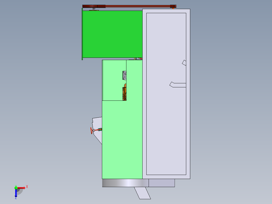切丝系统俯视图