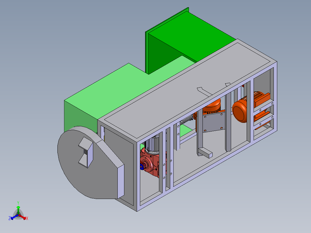 切丝系统正等轴测图