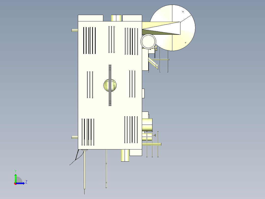B2004078-通信卫星左视图