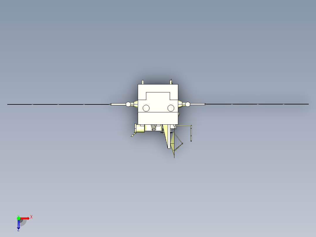 B2004078-通信卫星俯视图