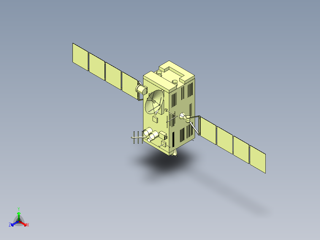 B2004078-通信卫星正等轴测图