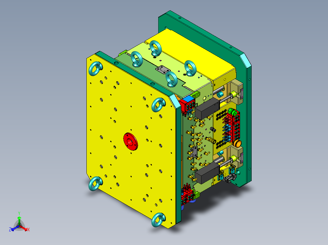 理想汽车内侧门板装饰盖1+1塑胶模具