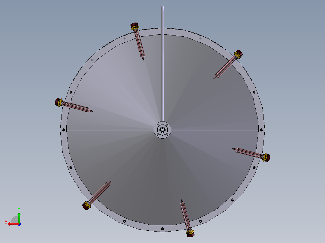 压力容积、反应器 1,8 立方米后视图