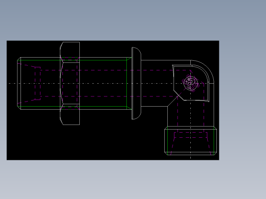 PARKER管接头EO Bulkhead elbow WSV10LOMD71(16)_back