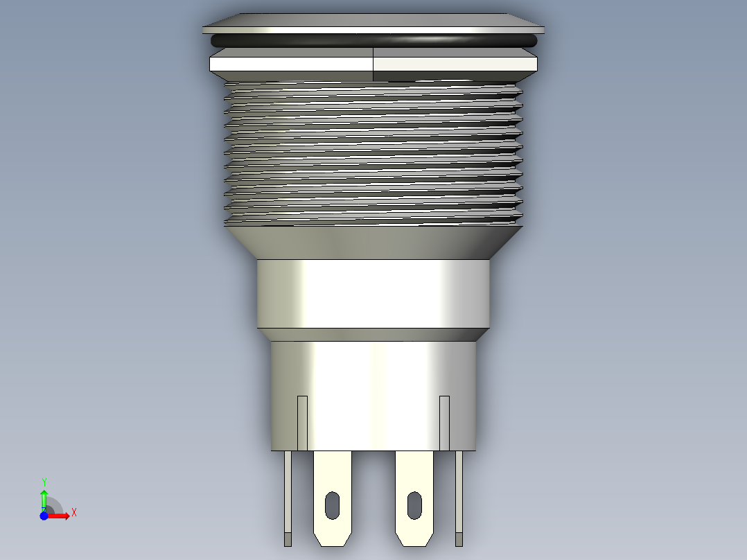 vandalism-push-button-vandalismustaster-rgb-22mm-11前视图