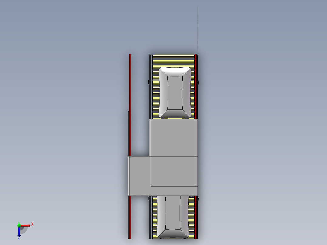 料包清刷机上下俯视图