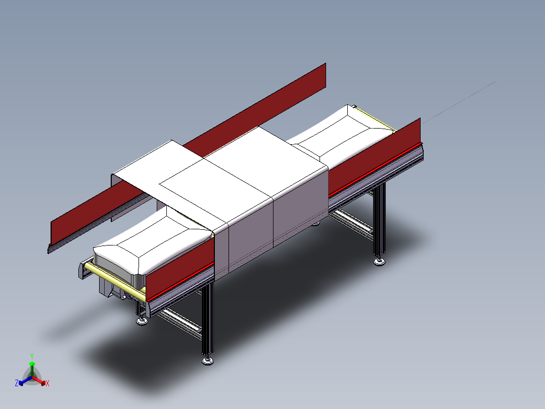 料包清刷机上下正等轴测图