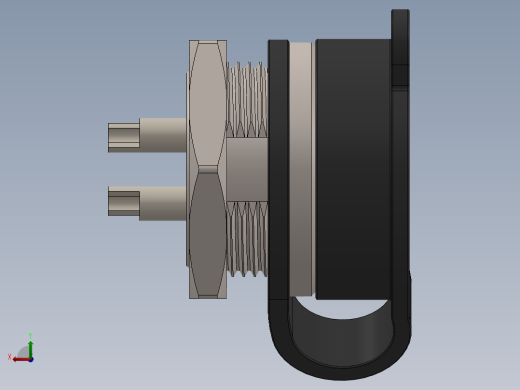 航空连接器GX16 M16防水对接背螺母公母插头插座2针&amp; 3针&amp; 4针后视缩略图