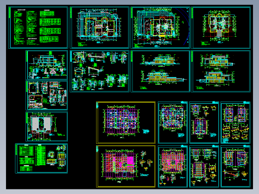 别墅图纸(绝对全套,目录都有)