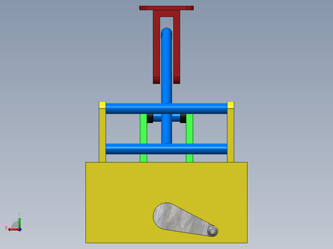 螺旋千斤顶机构设计后视图