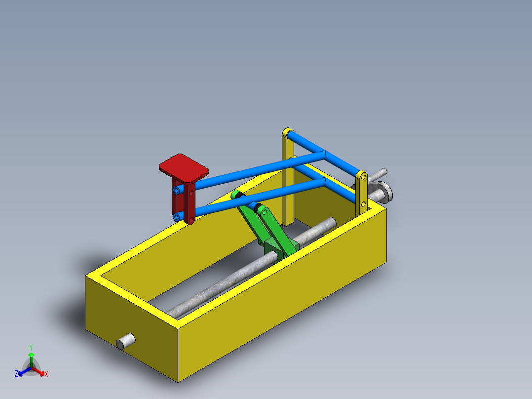 螺旋千斤顶机构设计正等轴测图