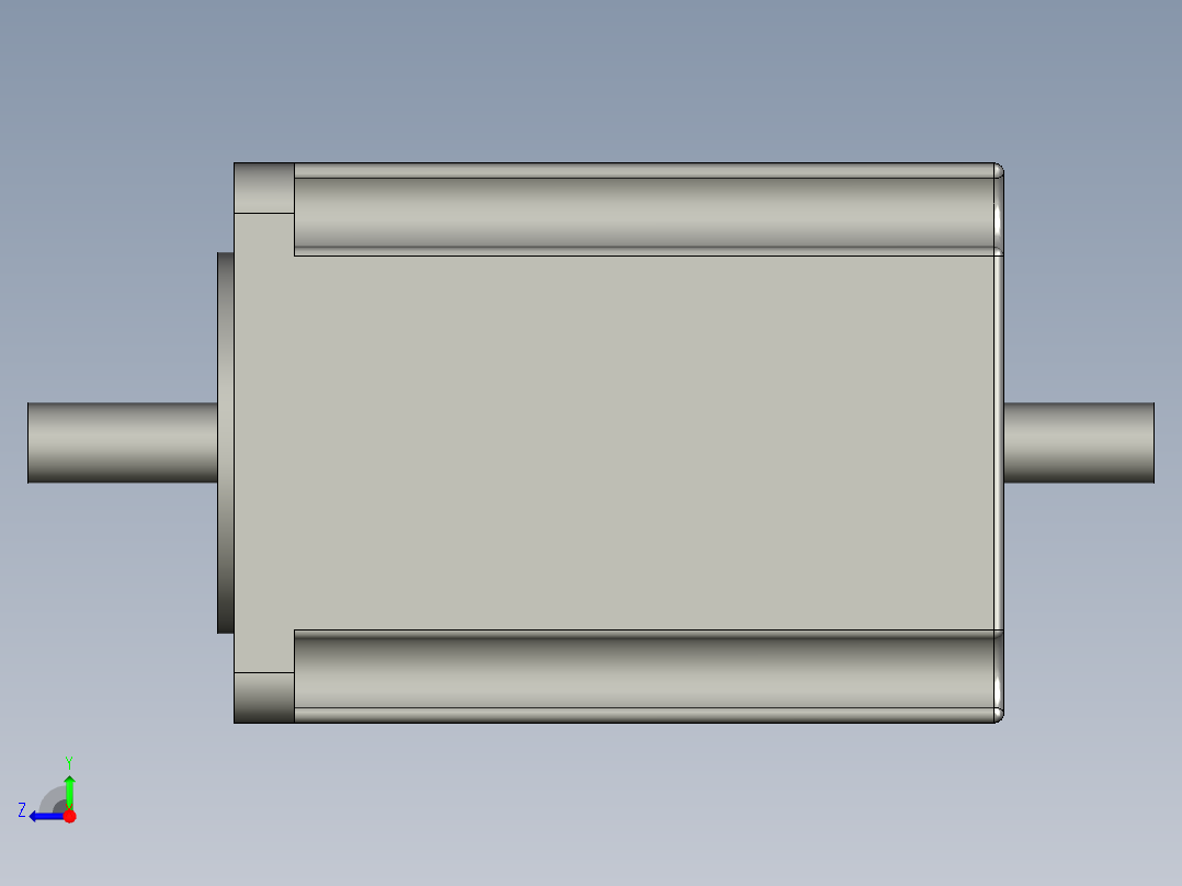 X雷塞57CM23-SZ-76步进电机右视图