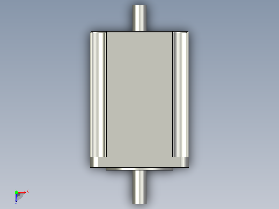 X雷塞57CM23-SZ-76步进电机俯视图