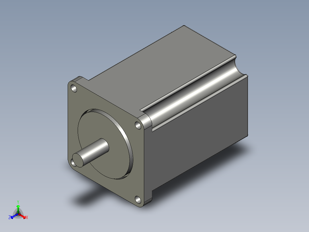 X雷塞57CM23-SZ-76步进电机正等轴测图