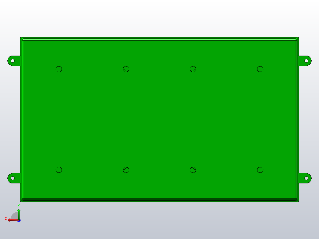 塑料电池盒48V20A塑料组件后视图
