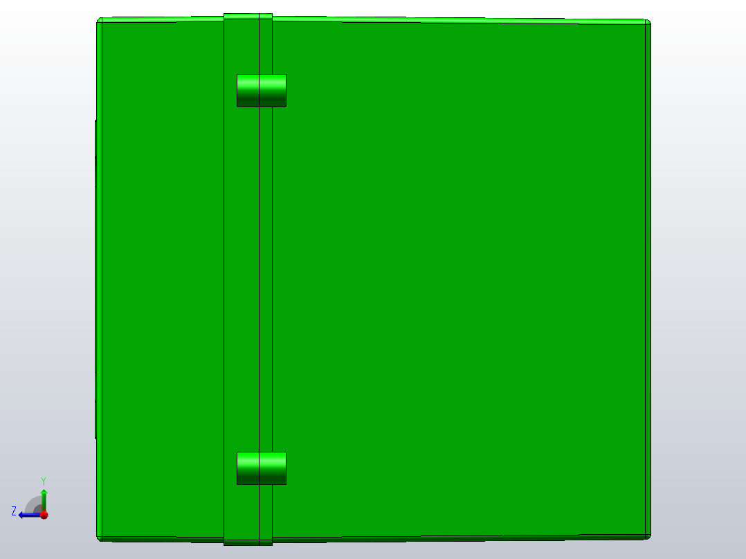 塑料电池盒48V20A塑料组件右视图