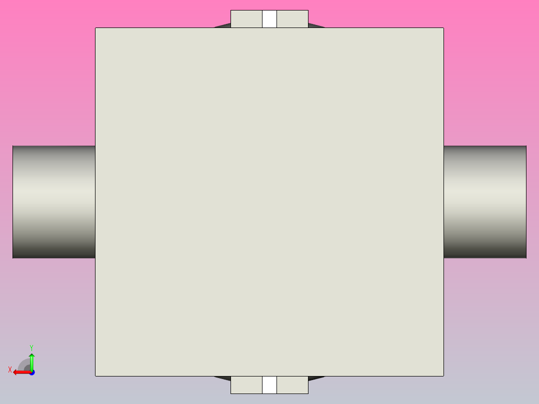 焊接手动隔膜阀Ф32后视图