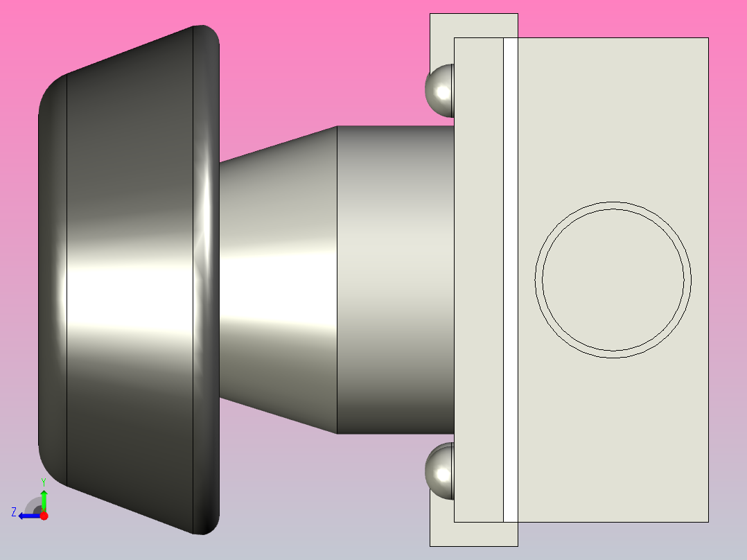 焊接手动隔膜阀Ф32右视图