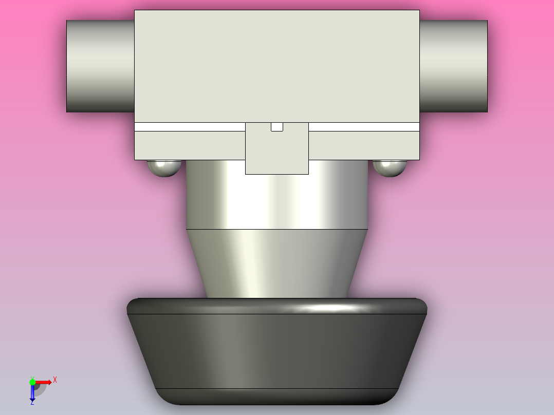 焊接手动隔膜阀Ф32俯视图