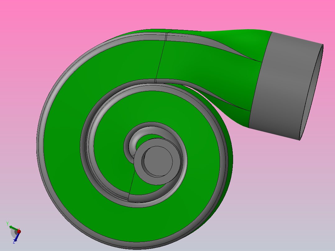 空气涡轮主视图