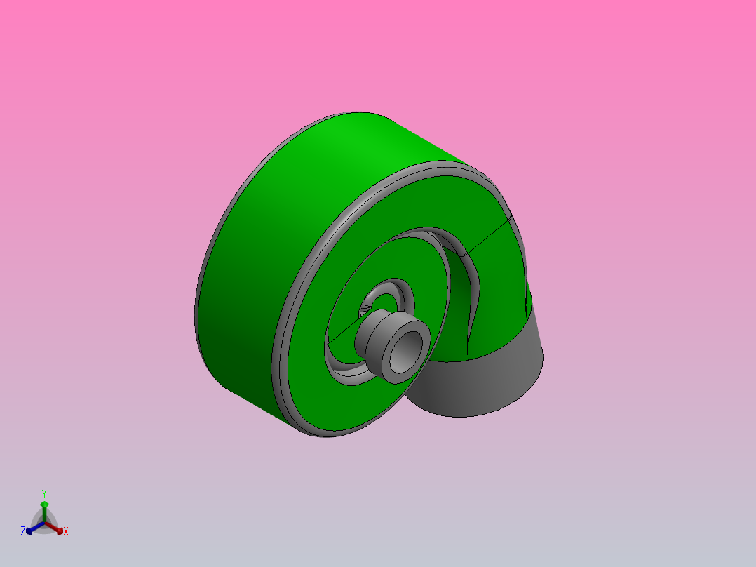 空气涡轮正等轴测图