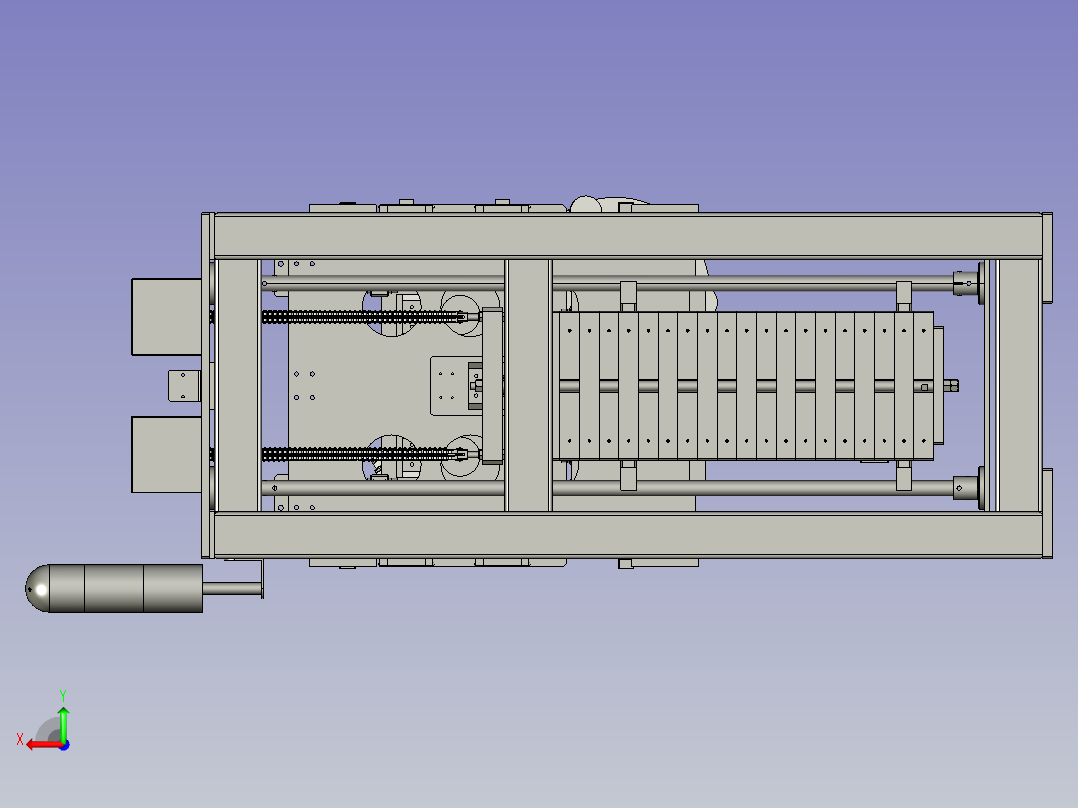 带有吸盘的搬运机器人后视图