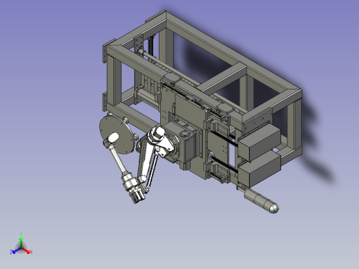 带有吸盘的搬运机器人正等轴测缩略图