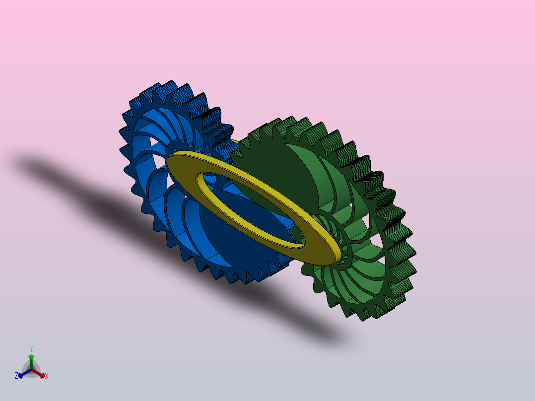 鹦鹉螺齿轮正等轴测图