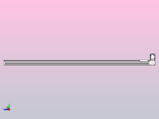 皮带直线轴半封闭可选导轨TPA-HNB-110D-90-L1700-RU-Y-P40-N3右视缩略图