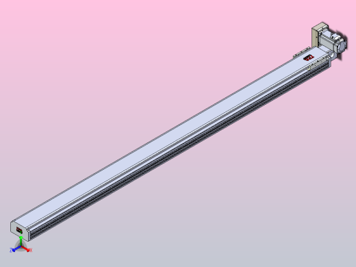 皮带直线轴半封闭可选导轨TPA-HNB-110D-90-L1700-RU-Y-P40-N3正等轴测缩略图