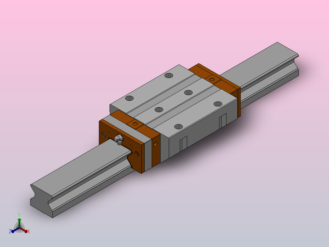 MSR-E╱LE直线导轨[MSR45LE1T500Z0CI＋E2╱RC]主视图