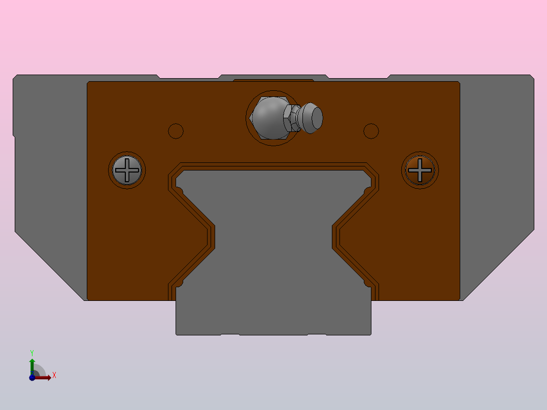 MSR-E╱LE直线导轨[MSR45LE1T500Z0CI＋E2╱RC]前视图