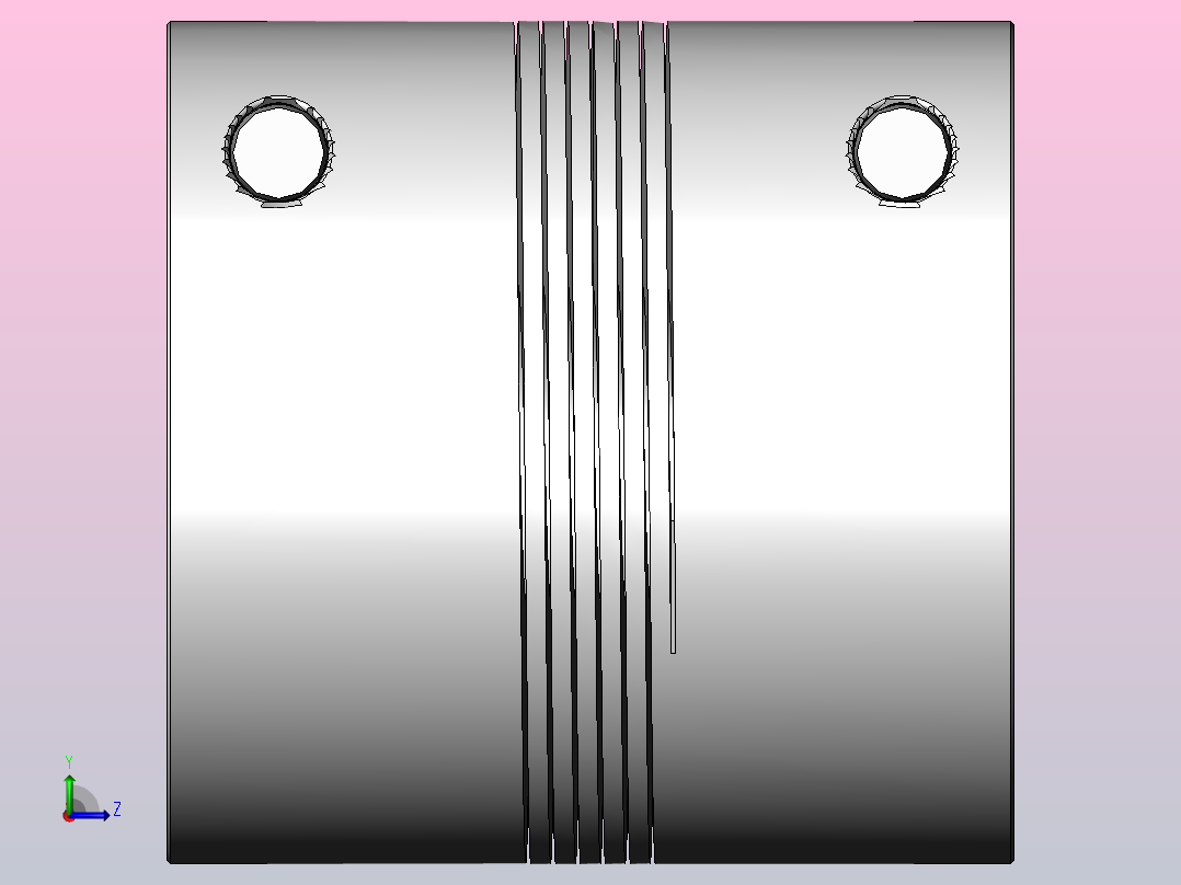 LK2系列 夹紧螺丝固定平行式联轴器[SLK2-C200]左视图