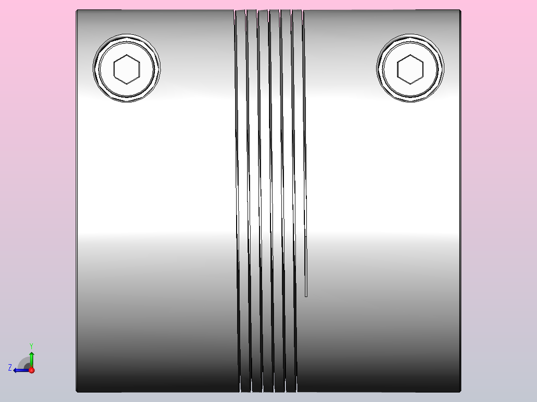 LK2系列 夹紧螺丝固定平行式联轴器[SLK2-C200]右视图