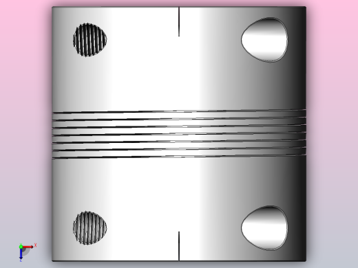 LK2系列 夹紧螺丝固定平行式联轴器[SLK2-C200]俯视缩略图