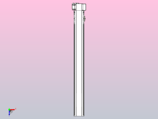 皮带直线轴半封闭可选导轨TPA-HNB-105D-90-L850-LP-Y-P20-N3俯视缩略图