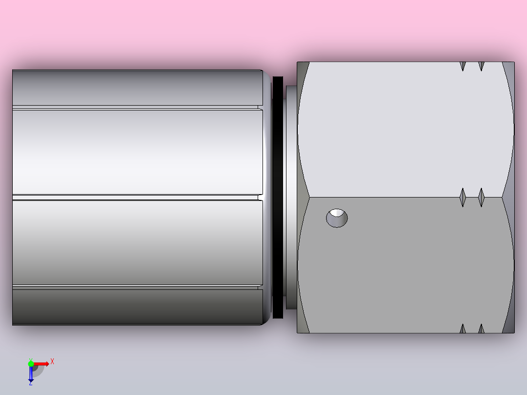 标准液压接头1EA46-16-16俯视图