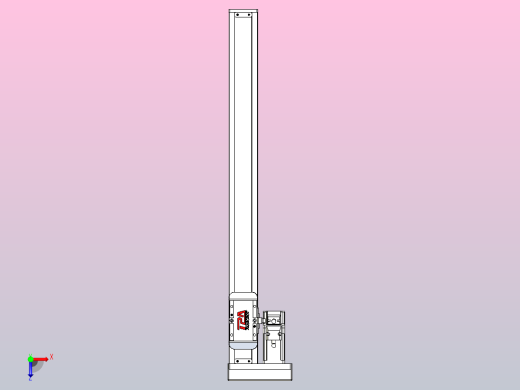 滚珠丝杠直线轴带导轨全封闭TPA-HCR-50S-1210C-L460-MR-Y-P10-N3俯视缩略图