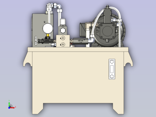 1.5KW-01-1W-VP20液压站前视缩略图
