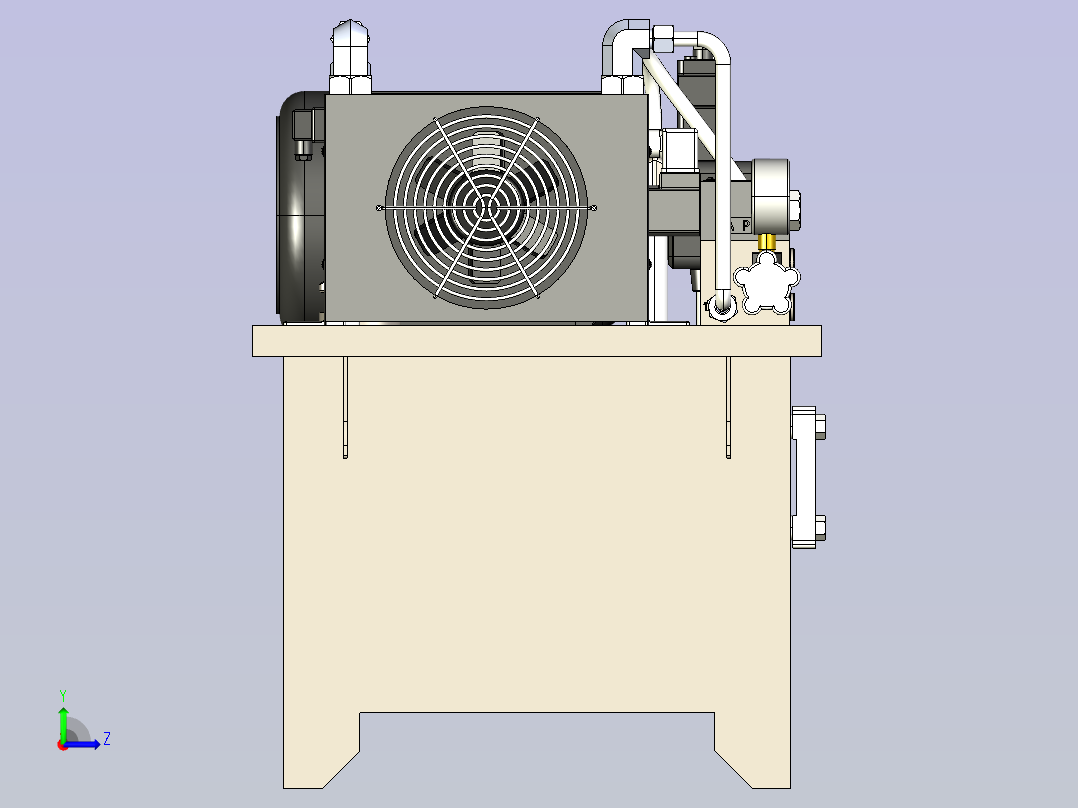 1.5KW-01-1W-VP20液压站左视图