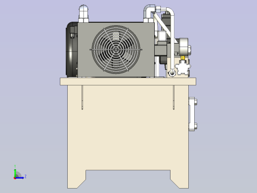 1.5KW-01-1W-VP20液压站左视缩略图