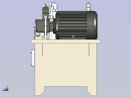 1.5KW-01-1W-VP20液压站右视缩略图