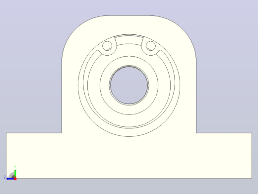 BZJ01-608ZZ-h20单轴承T型带座轴承右视缩略图