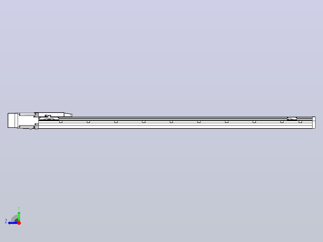 滚珠丝杠直线轴内置导轨TPA-GCR-170-2510C-L1300-ML-M75-N3右视图