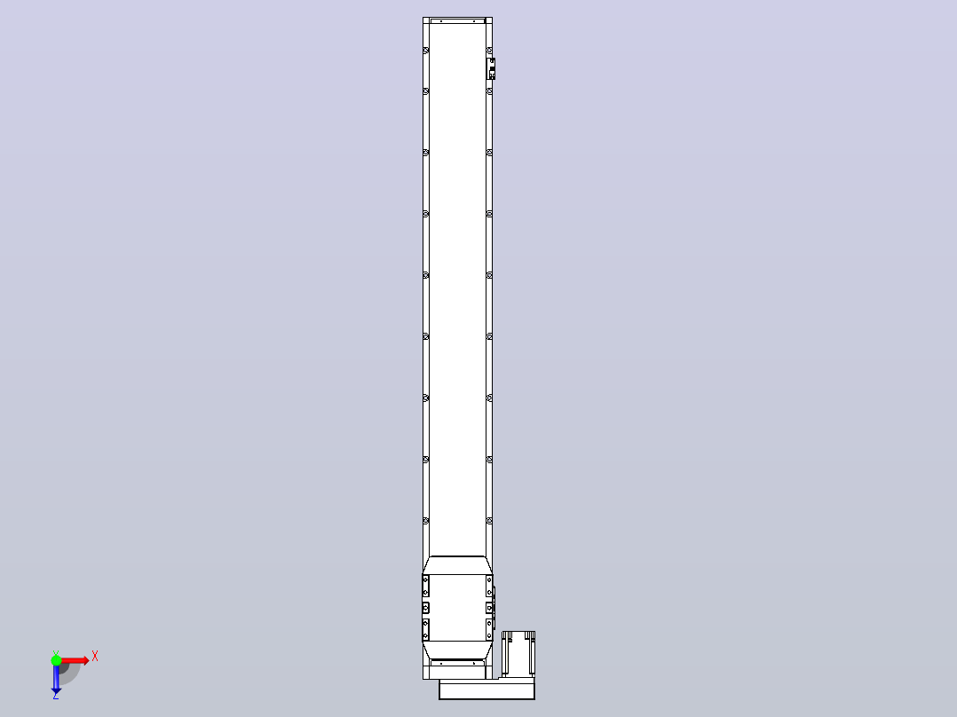滚珠丝杠直线轴内置导轨TPA-GCR-170-2510C-L1300-ML-M75-N3俯视图