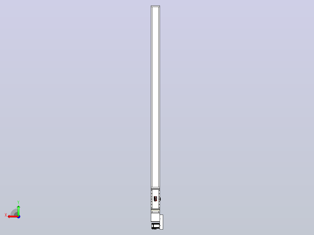 伺服电机集成皮带传动直线执行器TPA-OCB-140-256-L2650-MR-P75-N3后视图