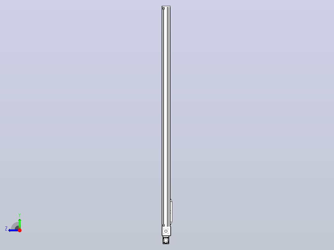 伺服电机集成皮带传动直线执行器TPA-OCB-140-256-L2650-MR-P75-N3右视图